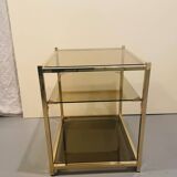 Hollywood Regency coffee table / end table dlg Guy Lefèvre circa 1970