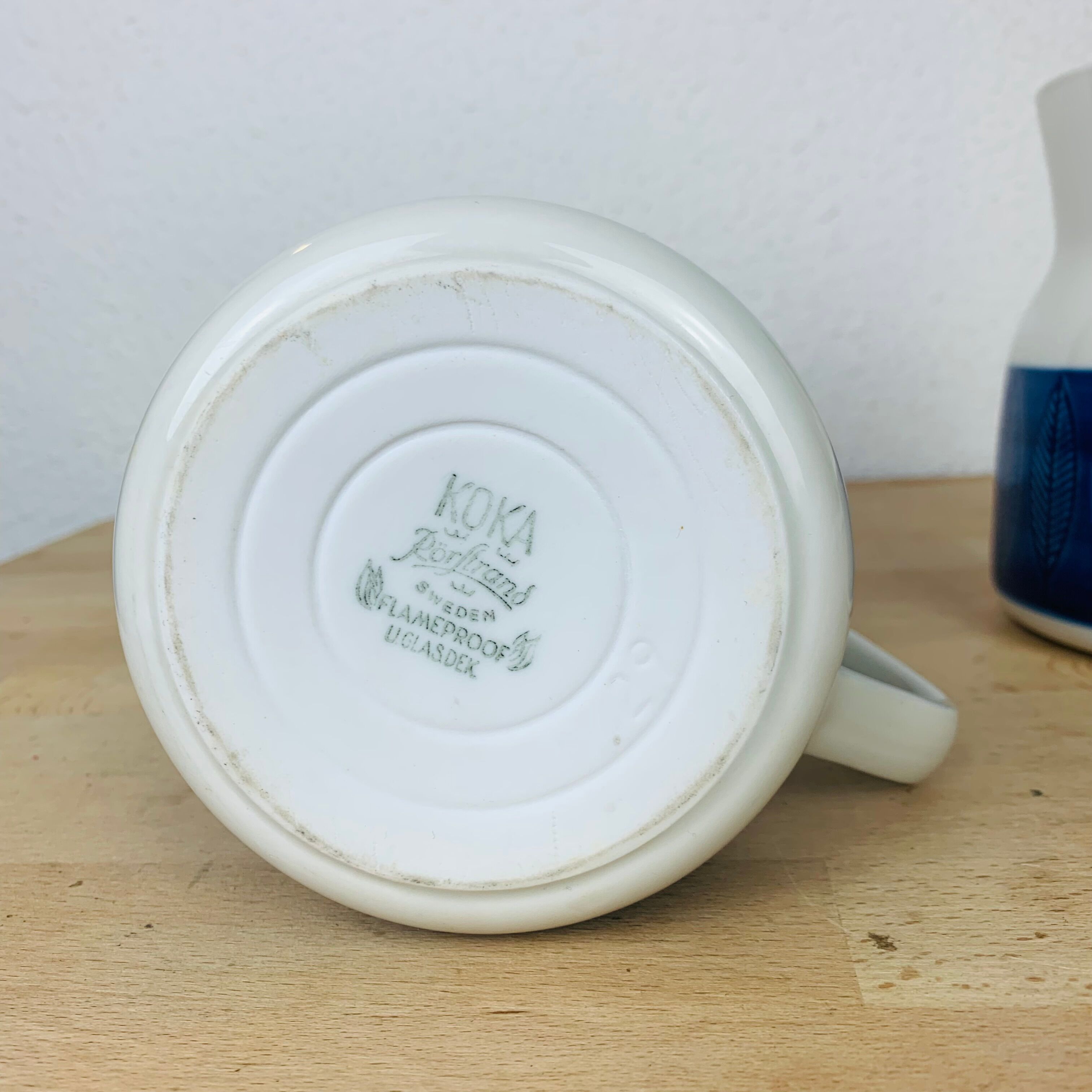 2 Koka ceramic jugs by Rörstrand Sweden, Scandinavian