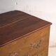 Antique Chinese chest with painted flowers in elm – China, circa 1900
