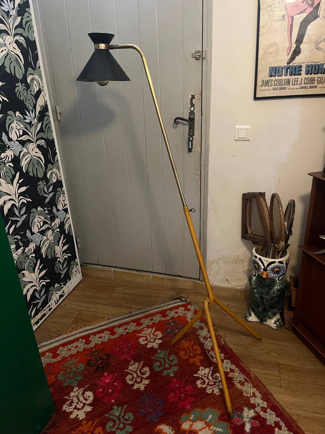 Diabolo tripod floor lamp from the 50s