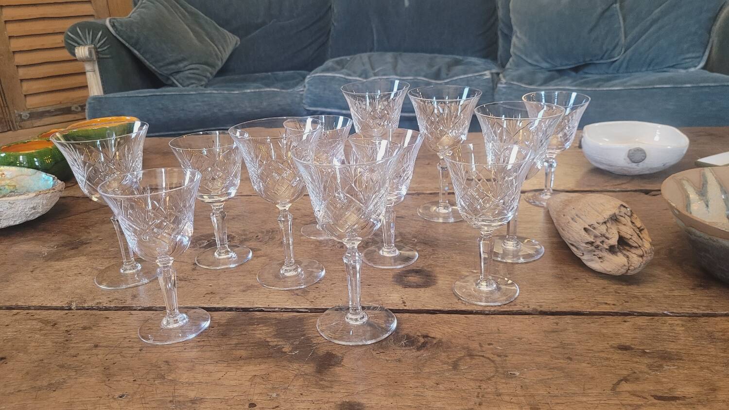 70's stemmed glasses