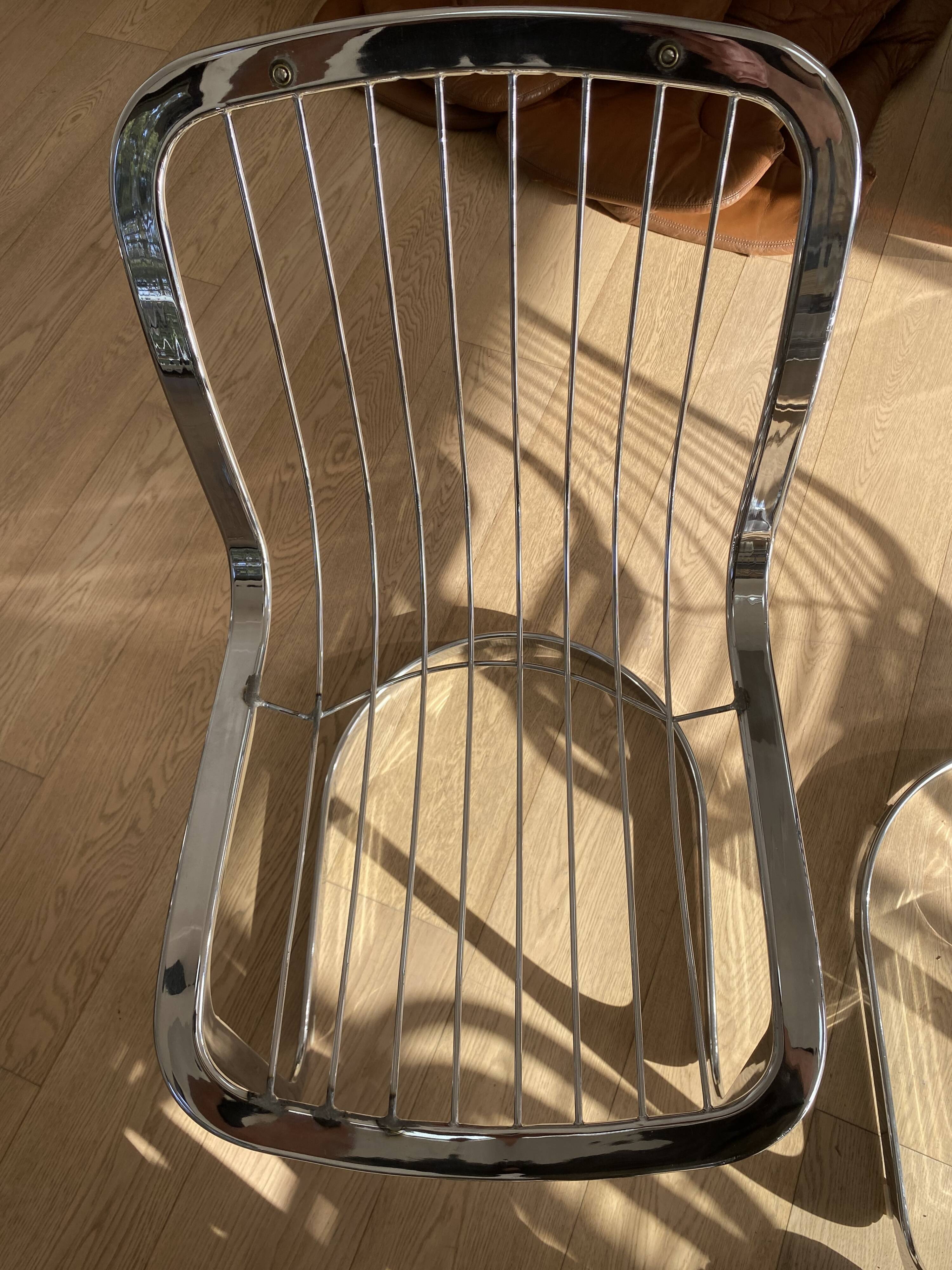 Suite de 6 chaises Cidue Italie 1970