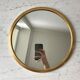 Plateau miroir doré années 50