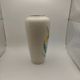 Vintage ceramic vase with floral decoration in Vallauris style from the 1960s retro.