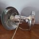 Bauhaus style chrome-plated metal mushroom bedside lamp