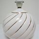 Ceramic lamp white and gold Italian design 70s / 80s
