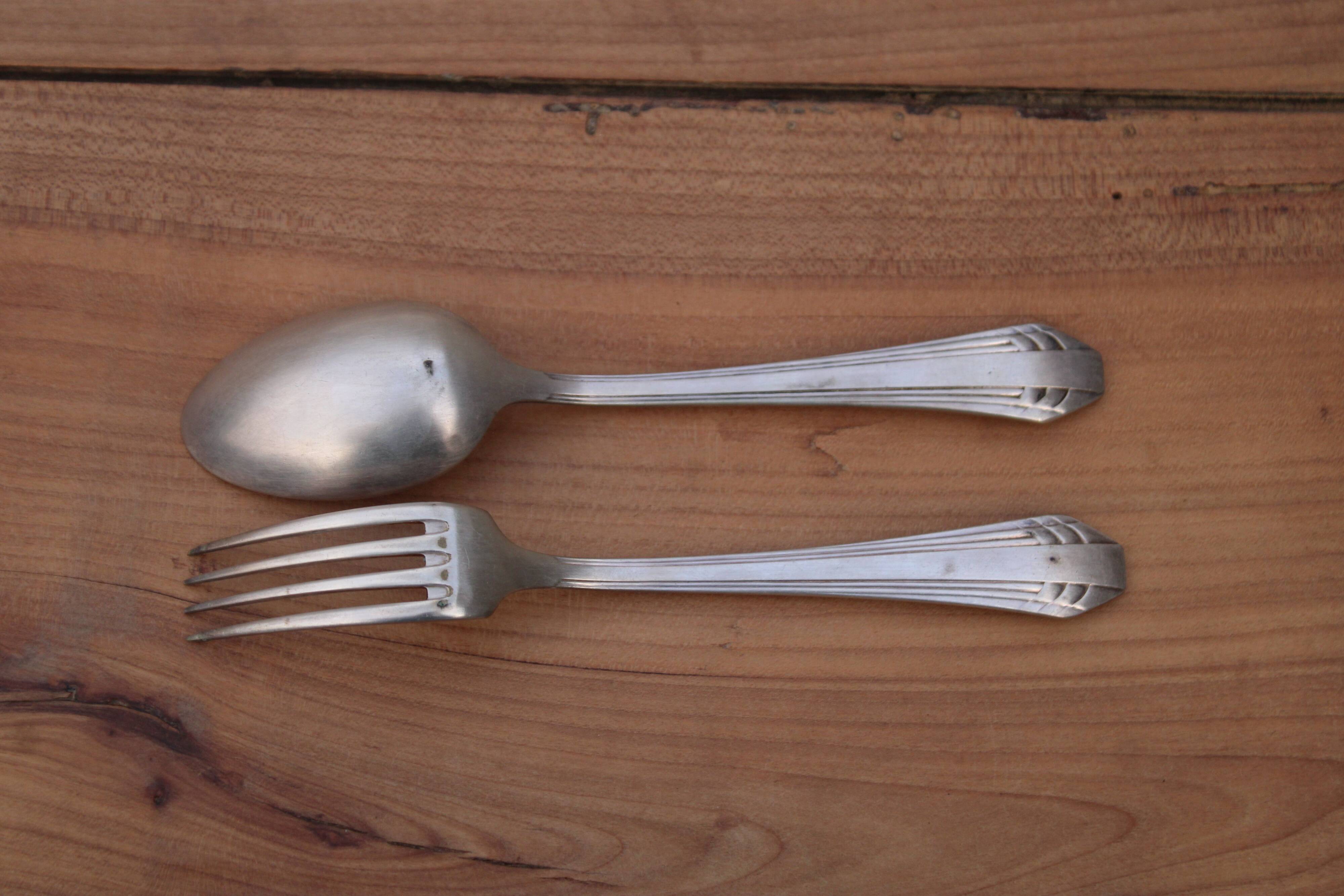 Orbrille Paris silver-plated cutlery set – Spoon and fork