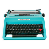 Olivetti typewriter, Studio 45, Electric Blue, with accessories, 1970