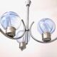 Light Blue Murano Glass Mod "Membrana" Chandelier by Toni Zuccheri
