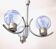 Light Blue Murano Glass Mod "Membrana" Chandelier by Toni Zuccheri