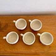 Lot de 5 tasses St Amand Sologne