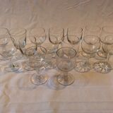 15 mismatched old glasses