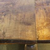 Antique Nordic Baroque Oak Table, Dated 1807