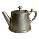 Silver-plated metal teapot or coffee pot with double hallmarks - early 20th century