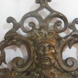 Miroir bougeoir en bronze