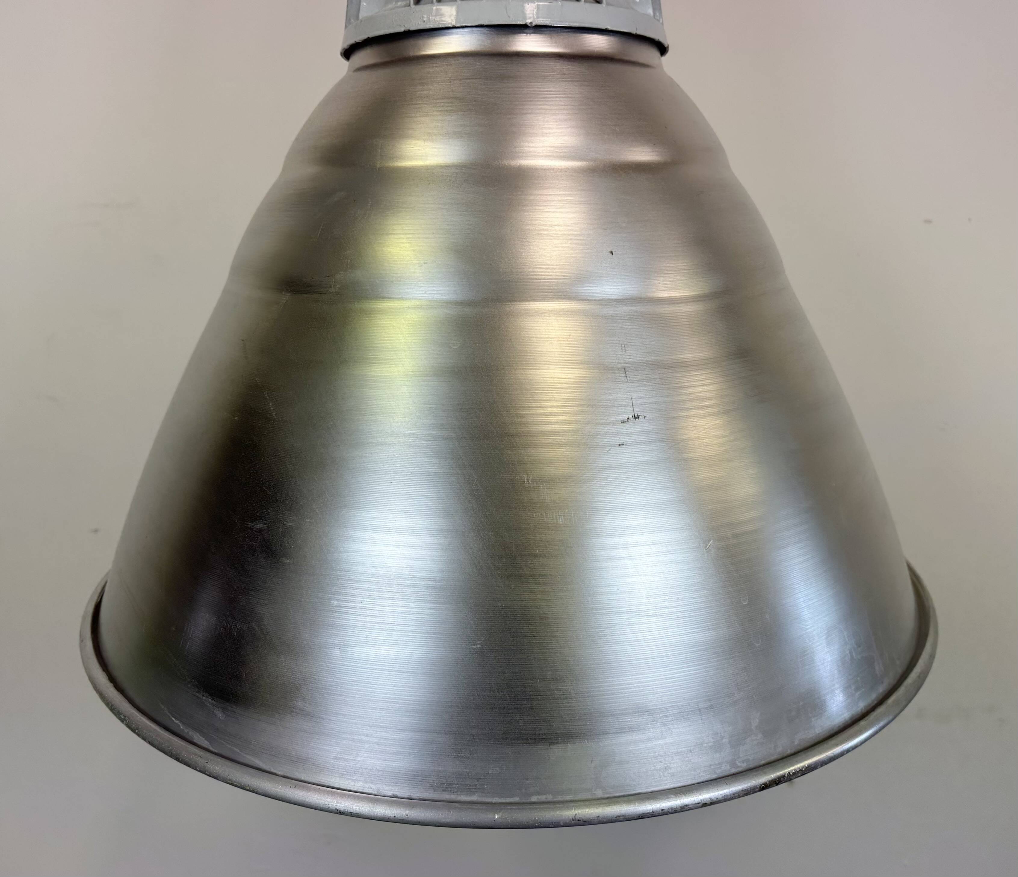 Large Industrial Aluminium Pendant Light from Elektrosvit, 1960s