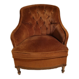 Vintage velvet armchair