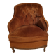 Fauteuil vintage en velours