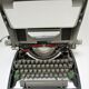 typewriter Olympia metal large cart A3 years 60