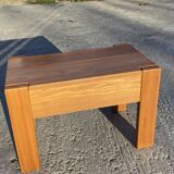 Regain / chapo Chevet en orme massif  1 tiroir en ceinture 1980 Signé