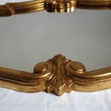 Miroir style Louis XV en bois doré, 88x61 cm