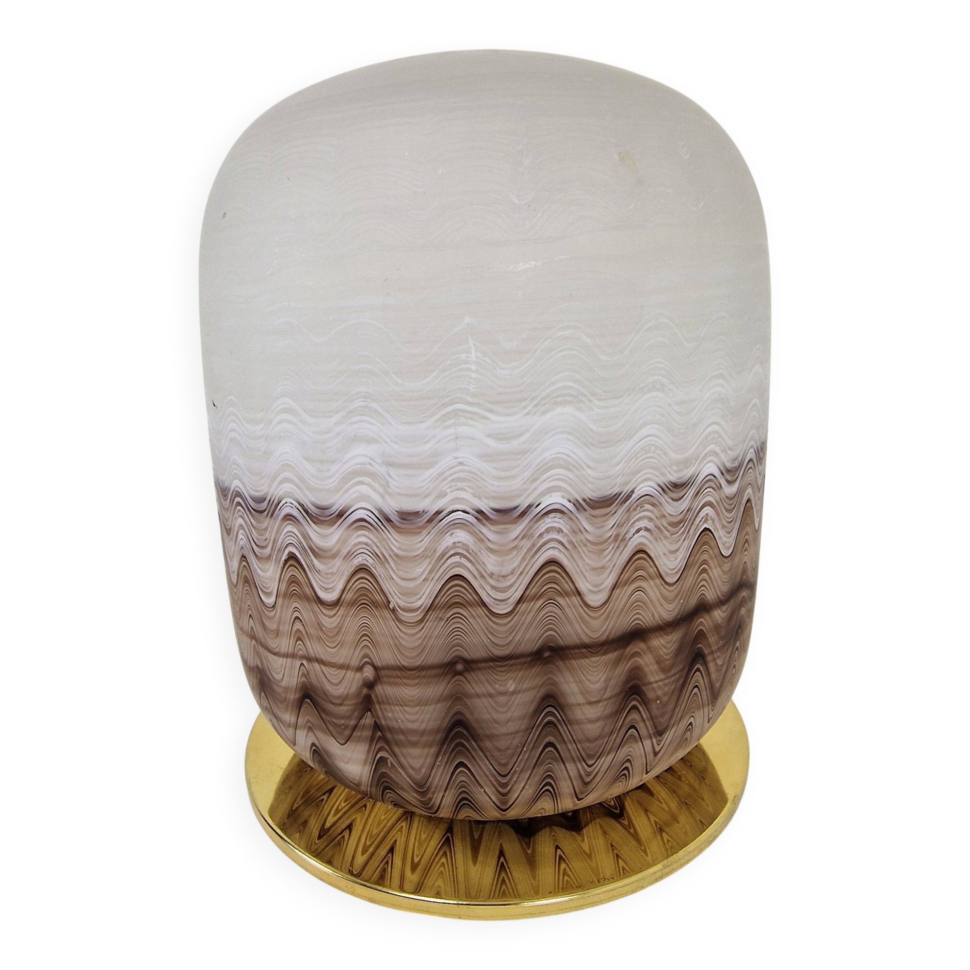 Vintage Hand-Blown Murano Glass Table Lamp, Italy, circa 1970