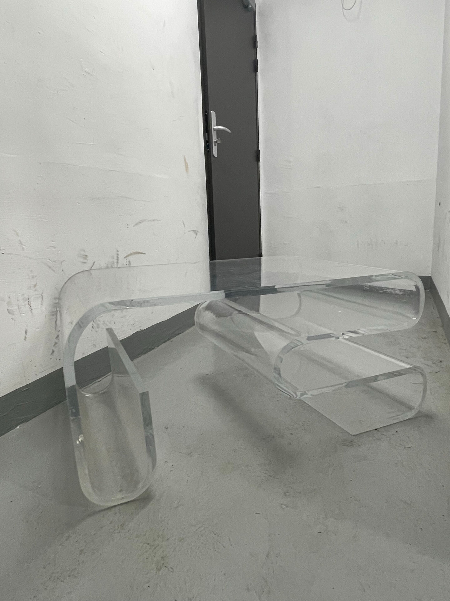 Vintage plexiglass coffee table