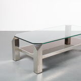 Chrome coffee table by Belgo Chrom, Belgium 1970