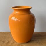 Orange ceramic vase 26cm