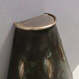 Hotte de cheminée vintage en laiton et cuivre, Italie