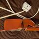 Lampe "Luxo" original orange vintage