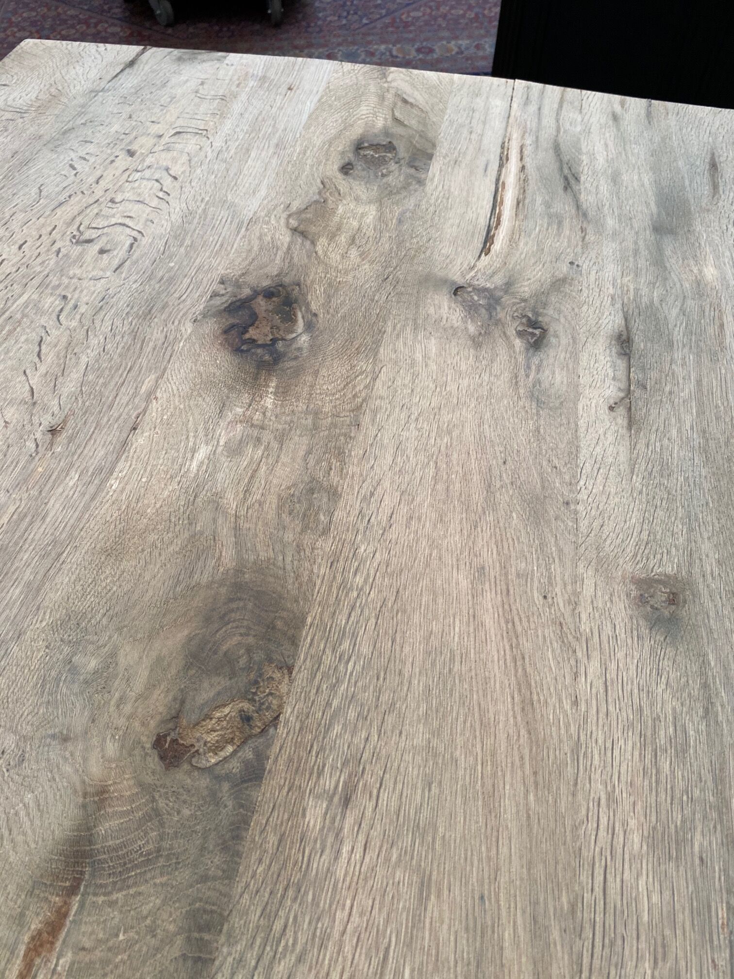 Solid oak farmhouse table