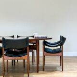 Extendable dining room table and chairs (by Kristian Solmer Vedel)