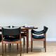 Extendable dining room table and chairs (by Kristian Solmer Vedel)