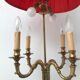 Vintage Louis XV style bronze tripod lamp