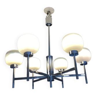 Gaetano Sciolari style designer chandelier, 1970s