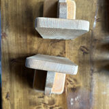 Pair of light wood bookends