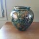 Eglomise Lacquered Glass Vase Line