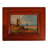 Huile sur panneau - Acajou - Marines N°2