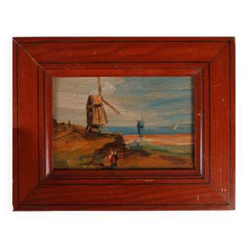 Oil on panel - Mahogany - Seascapes No. 2
