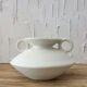 Vase forme organique en tadelakt blanc