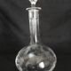 9 crystal white wine glasses from St. Louis model Cléo and their decanter.