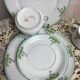 Set of 2 antique porcelain chocolate services.