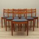 Set of six teak chairs, Danish design, 1970s, designer: Poul M. Volther