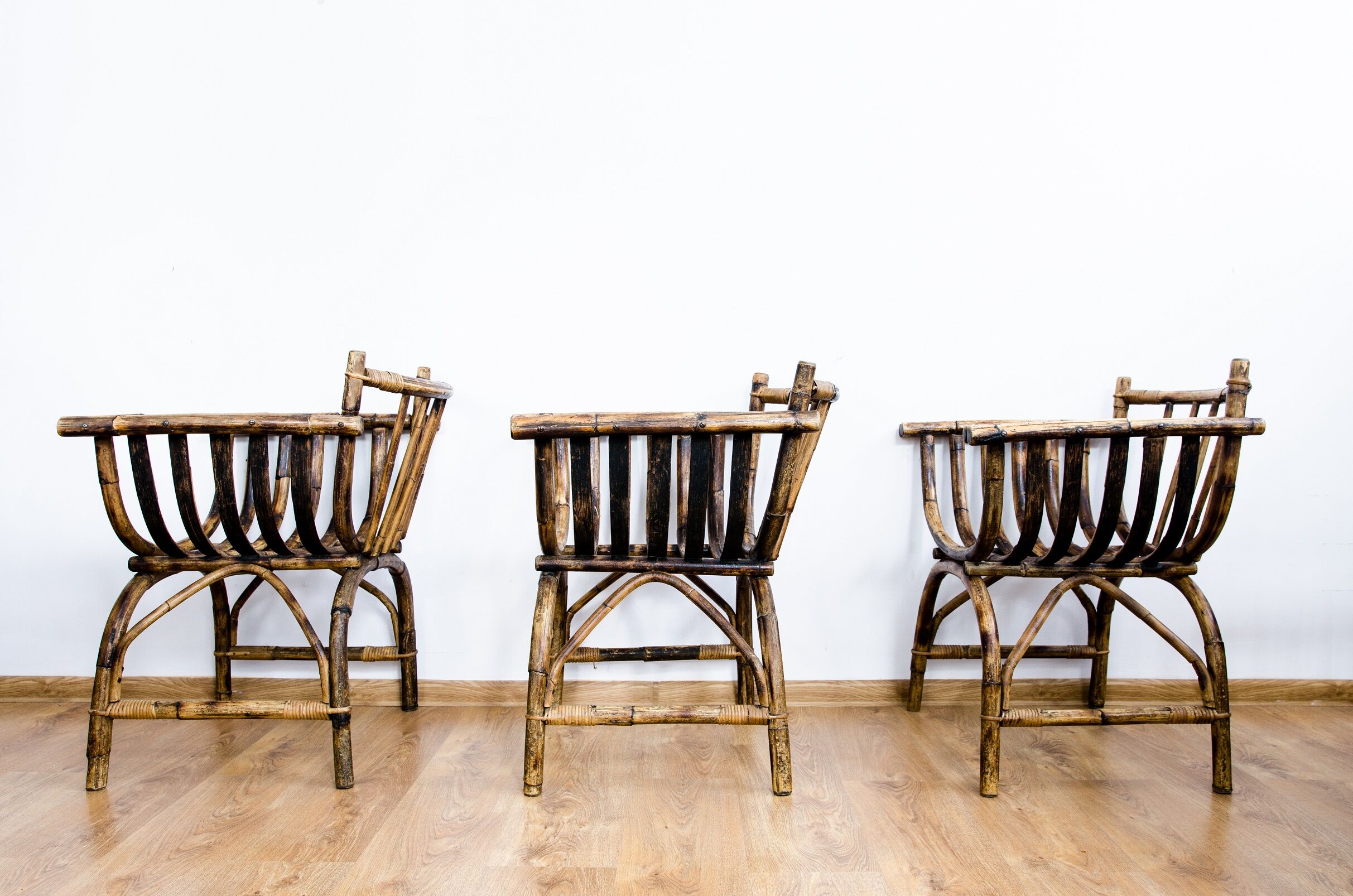 Art deco rattan armchairs 1920