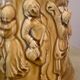 Old large Sarreguemines Majolica earthenware pitcher, vintage slip