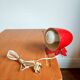 Lampe à pince vintage rouge – années 50