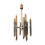 Scoliari chandelier with 18 bright nickel dots distributed by Boulanger