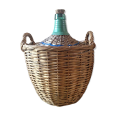 Bottle old demijohn 10L with Wicker of protection