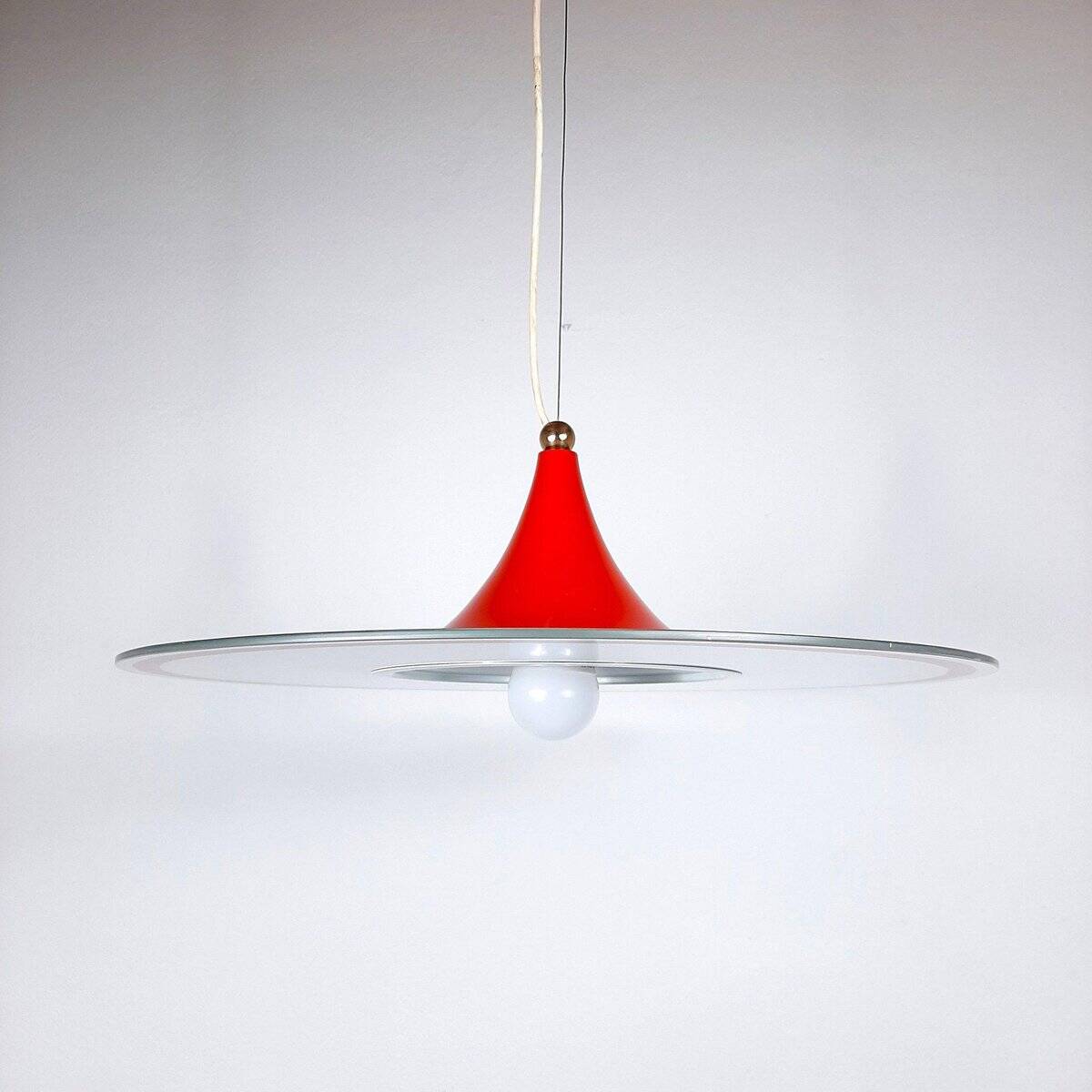 Red Suspension Mid-Century, Italy, 1960s